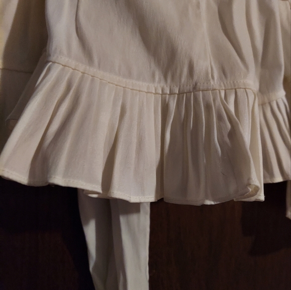 Isadora blouse with Ruffle flounces and Long belt. Medium - Picture 8 of 11